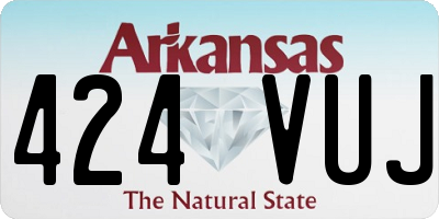 AR license plate 424VUJ