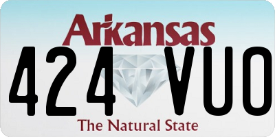 AR license plate 424VUO