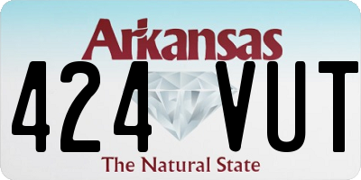 AR license plate 424VUT
