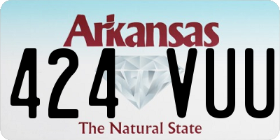 AR license plate 424VUU