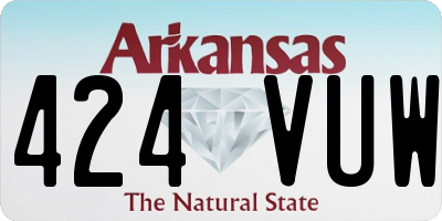 AR license plate 424VUW