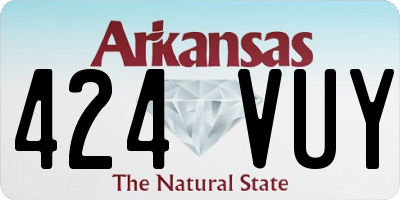 AR license plate 424VUY