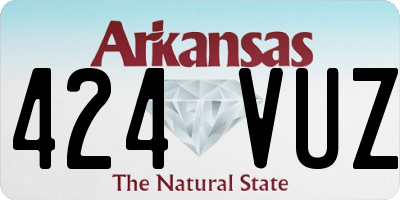 AR license plate 424VUZ