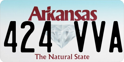 AR license plate 424VVA