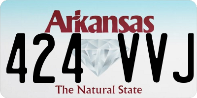 AR license plate 424VVJ