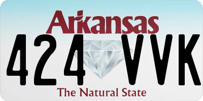 AR license plate 424VVK