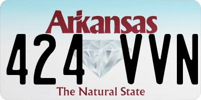 AR license plate 424VVN