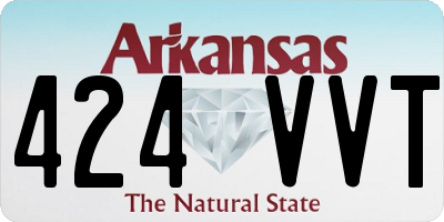 AR license plate 424VVT