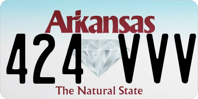 AR license plate 424VVV