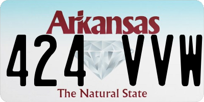 AR license plate 424VVW