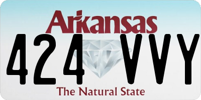 AR license plate 424VVY