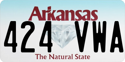 AR license plate 424VWA