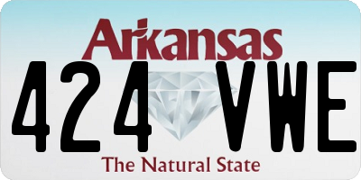 AR license plate 424VWE
