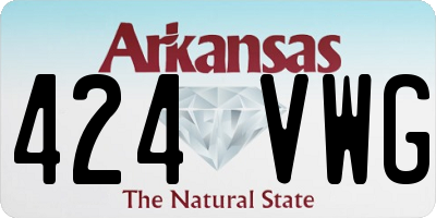 AR license plate 424VWG