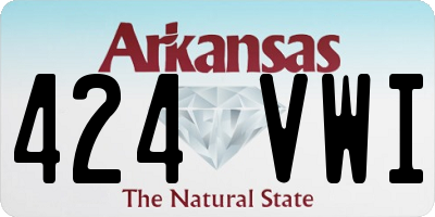 AR license plate 424VWI