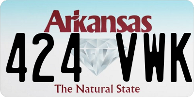 AR license plate 424VWK
