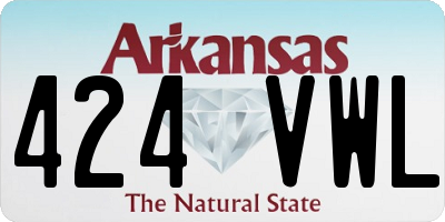 AR license plate 424VWL