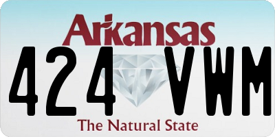 AR license plate 424VWM