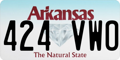 AR license plate 424VWO