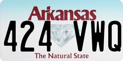 AR license plate 424VWQ
