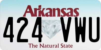 AR license plate 424VWU