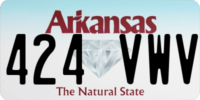 AR license plate 424VWV