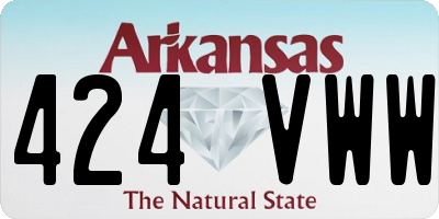 AR license plate 424VWW