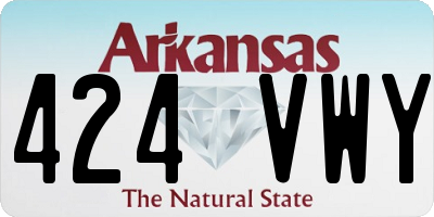 AR license plate 424VWY
