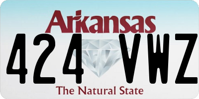 AR license plate 424VWZ