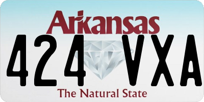 AR license plate 424VXA