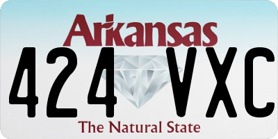 AR license plate 424VXC