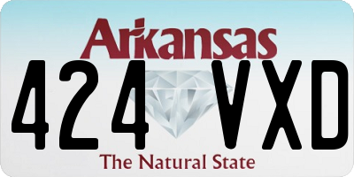 AR license plate 424VXD
