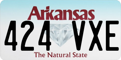 AR license plate 424VXE