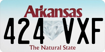 AR license plate 424VXF