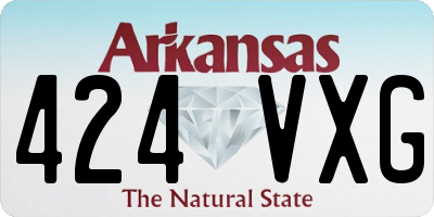 AR license plate 424VXG