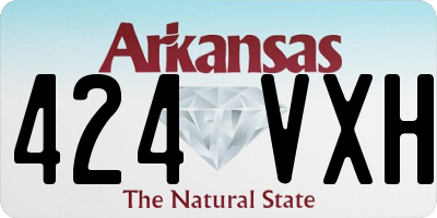 AR license plate 424VXH