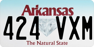 AR license plate 424VXM