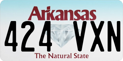 AR license plate 424VXN