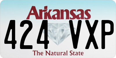 AR license plate 424VXP