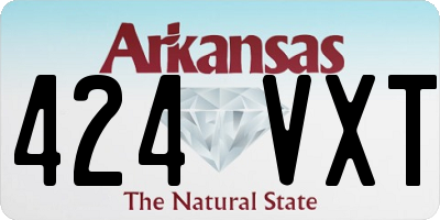 AR license plate 424VXT