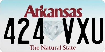 AR license plate 424VXU