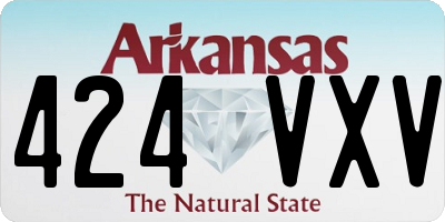 AR license plate 424VXV