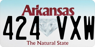 AR license plate 424VXW