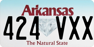 AR license plate 424VXX