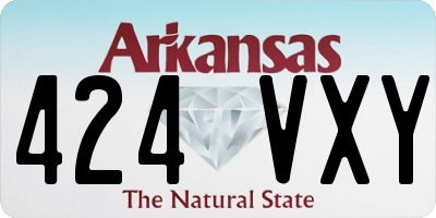 AR license plate 424VXY