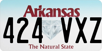AR license plate 424VXZ