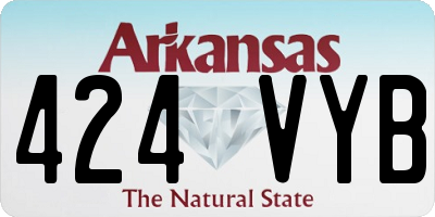 AR license plate 424VYB