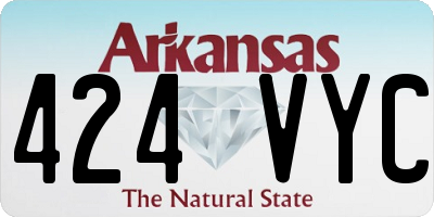 AR license plate 424VYC