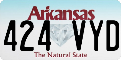AR license plate 424VYD