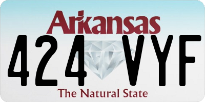 AR license plate 424VYF